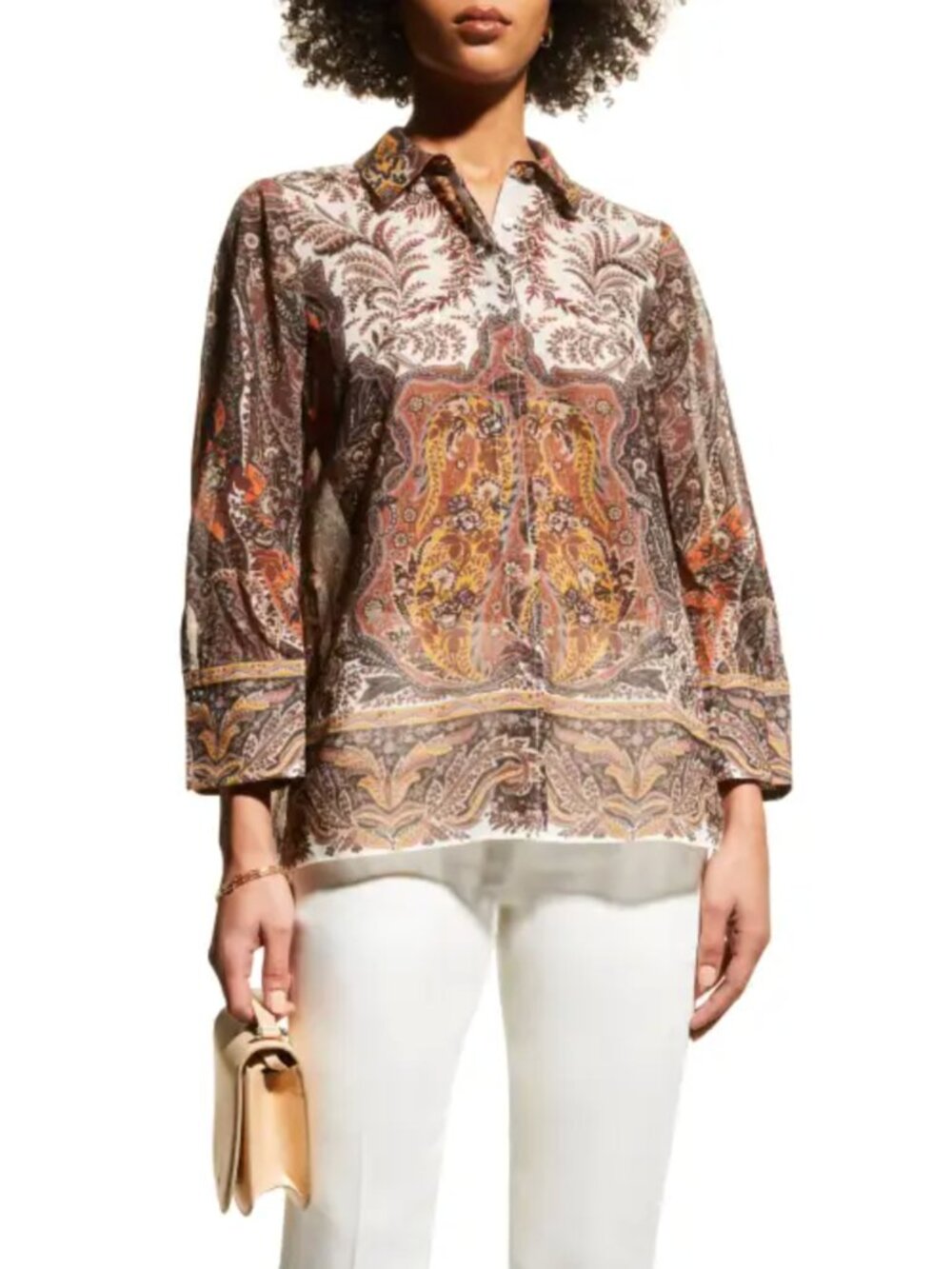 Kobi Halperin | Heather Floral Print Button Down Blouse